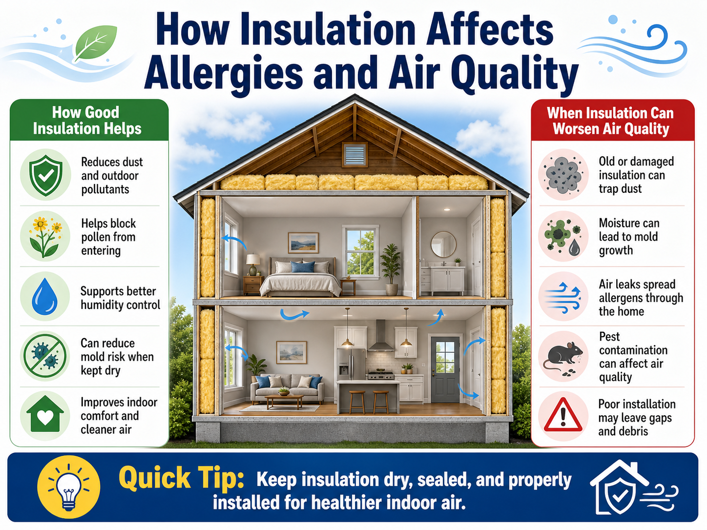 How insulation impacts air quality and health